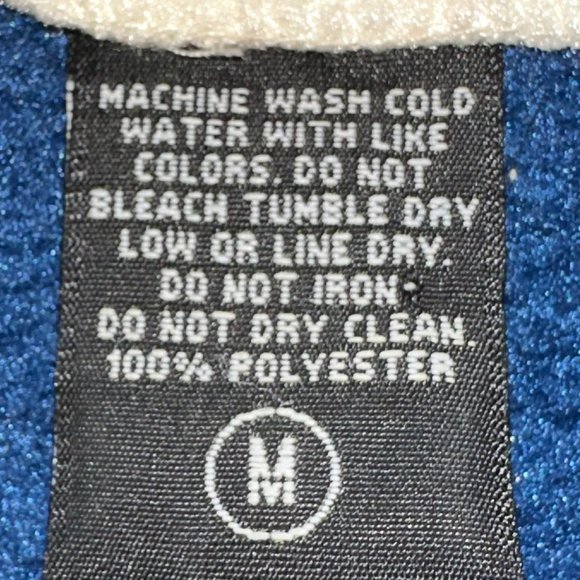 Women's Avalanche Fleece Full‎ Zip Jacket Cream/Blue Size Medium - Picture 6 of 6